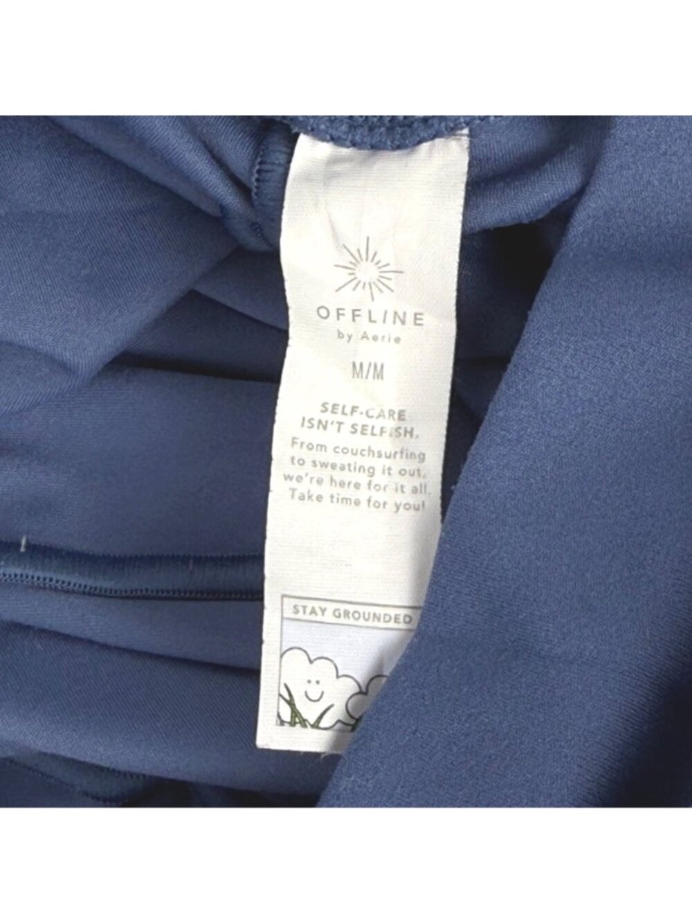 OFFLINE By Aerie Real Me Flirty Ruffle Tiered High-Waisted Shorts Blue Size M - Picture 5 of 6